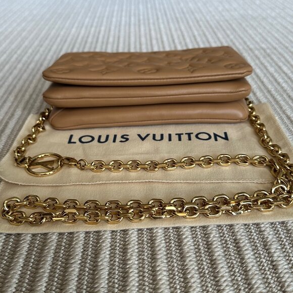 Louis Vuitton Camel Pochette Coussin Shoulder Bag - Picture 8 of 12